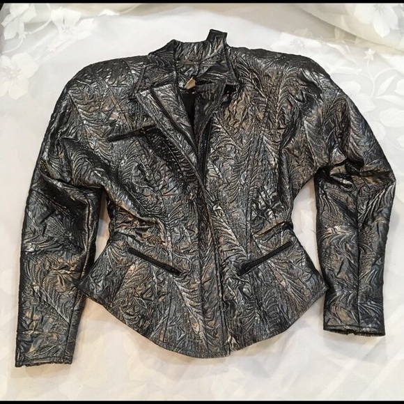 🎉HP🎉Vintage IIF Metallic Space Age Jacket - Picture 3 of 4